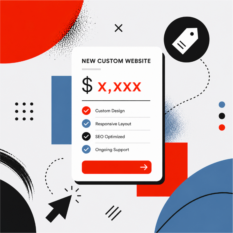 Illustration representing pricing for custom Divi website design services