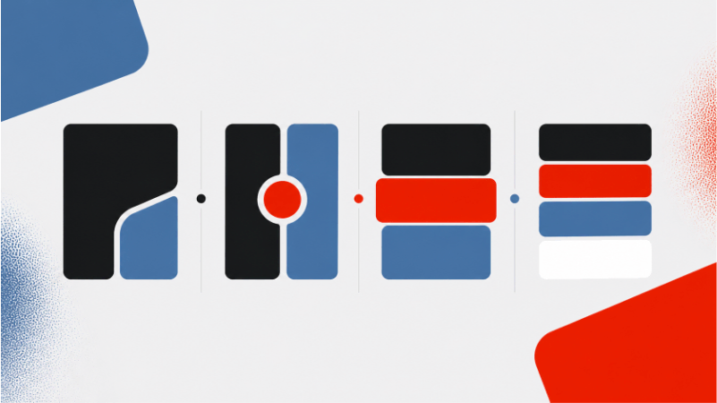 Illustration of a website strategy and optimization process from planning to performance